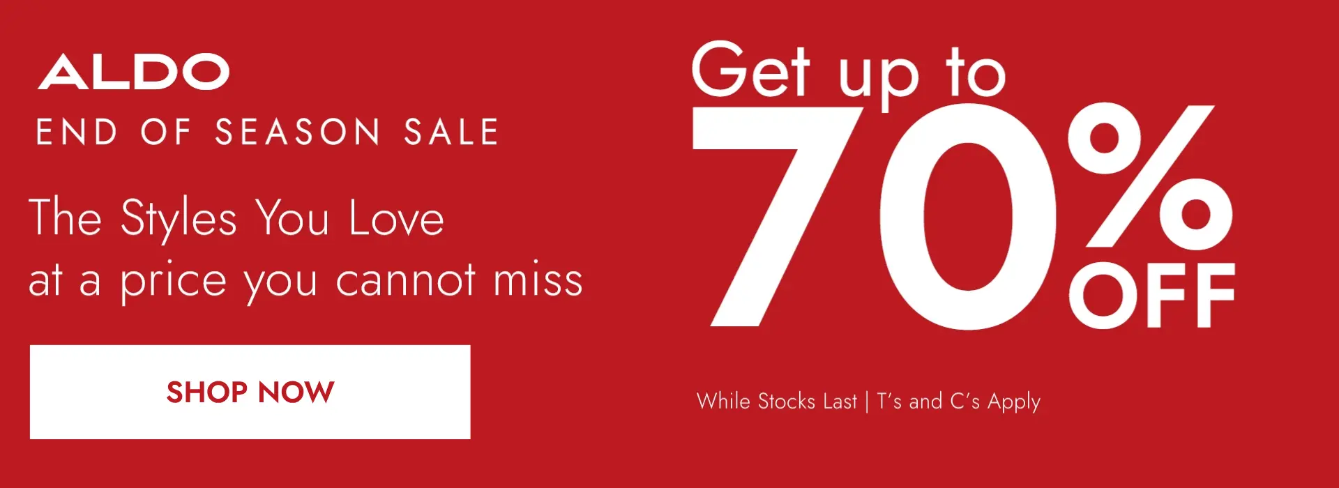 Shop ALDO_End of Season Sale