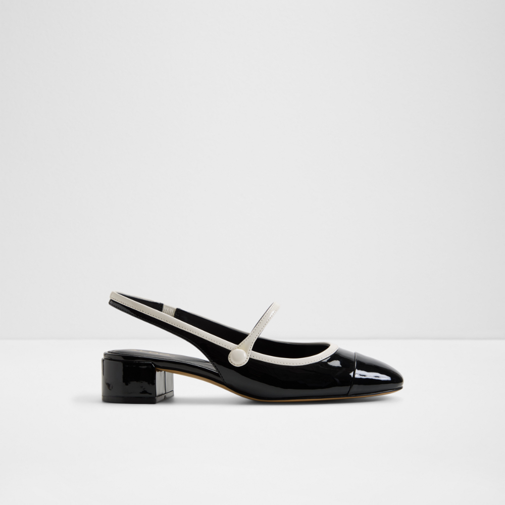 Heeled Shoes, Black/white