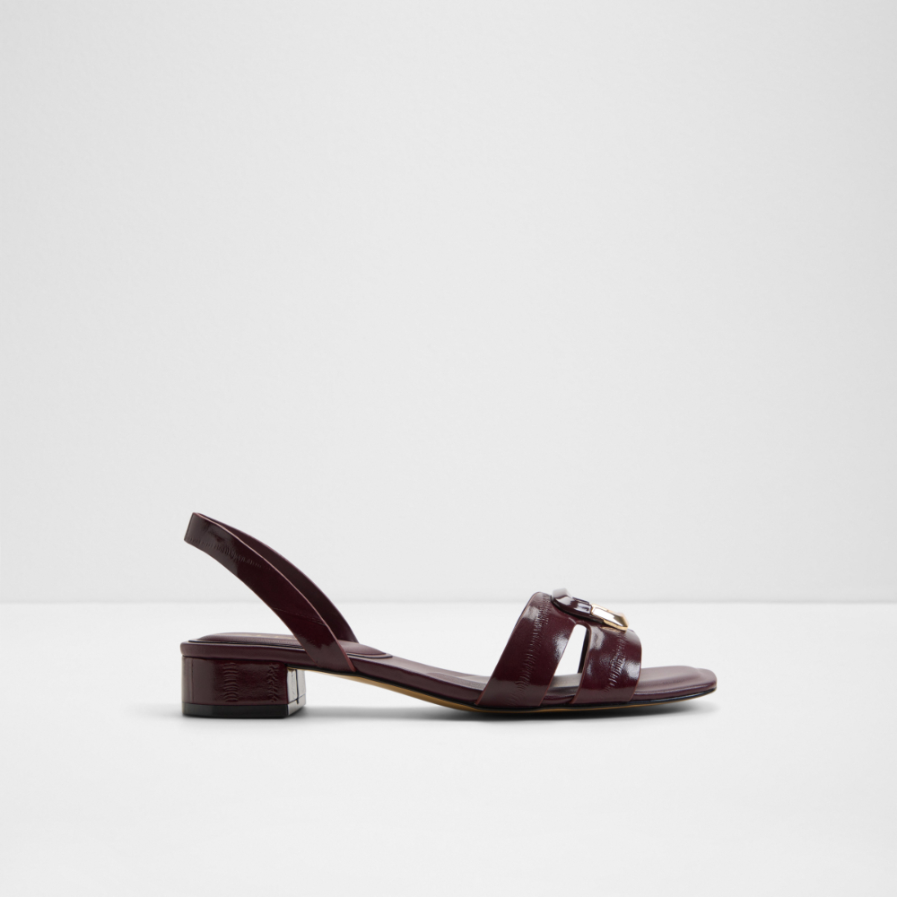 alamaendar, Heeled Sandals, Burgundy