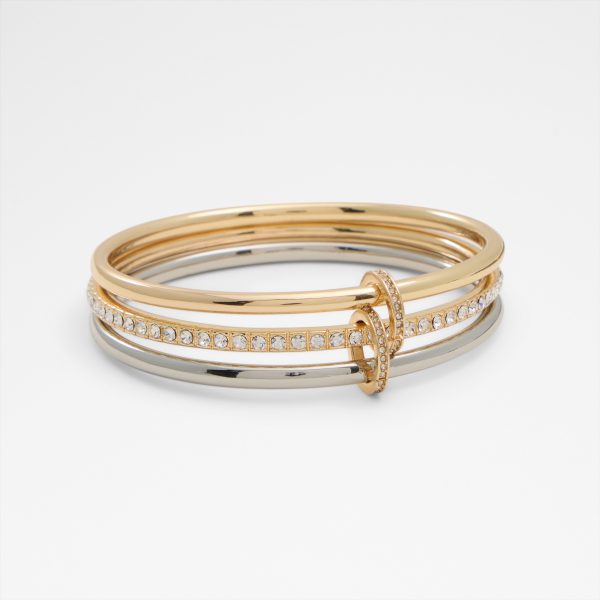 Attatched Bracelet in Metallic multi