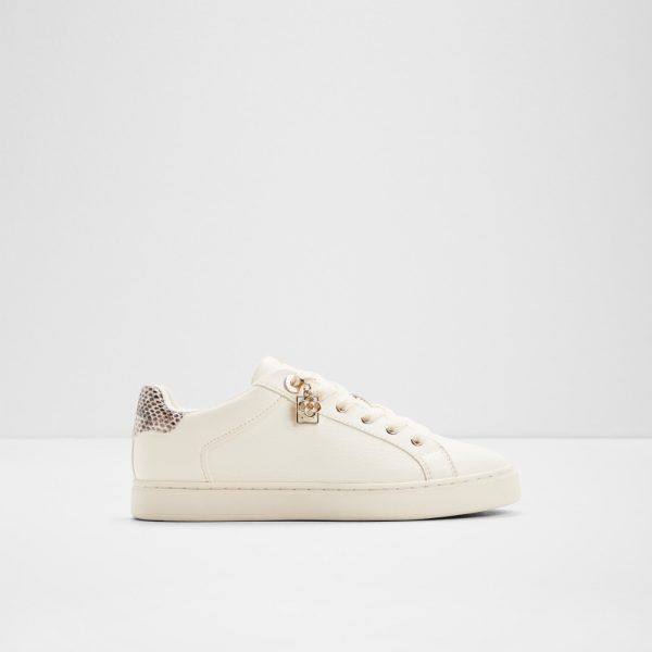 Main View Of White Elgata Sneaker For Women