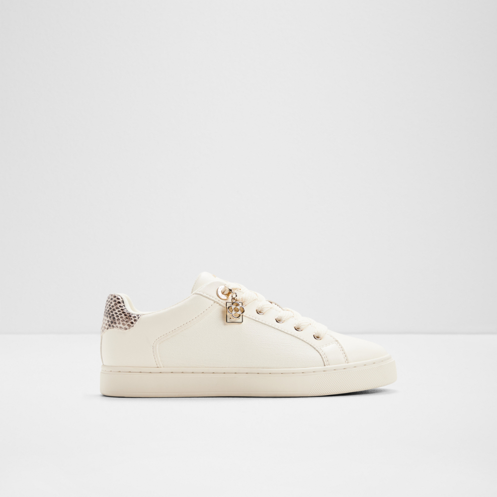 Main View Of White Elgata Sneaker For Women