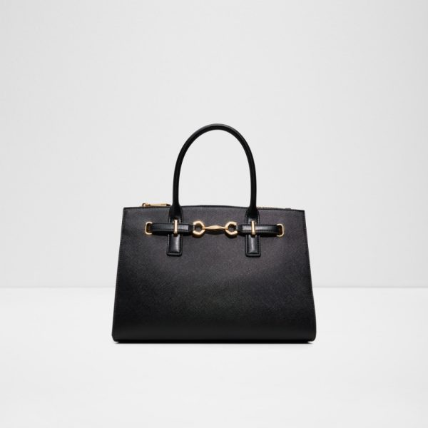 Main View Of Black Evielyne Satchel For Women