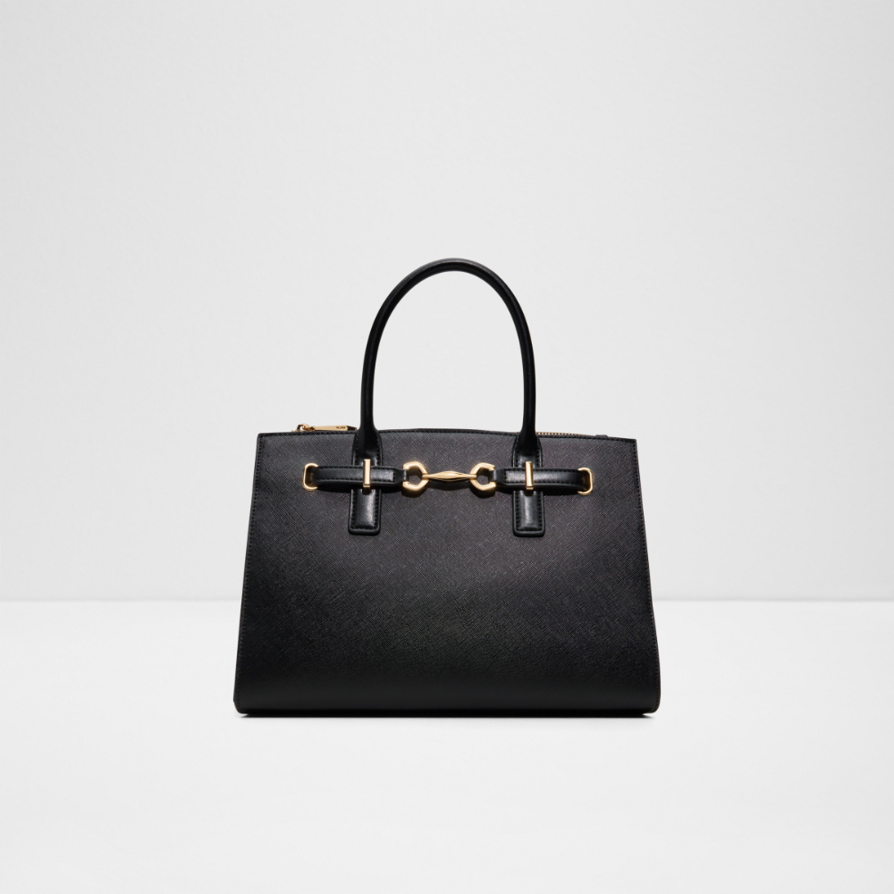 Main View Of Black Evielyne Satchel For Women