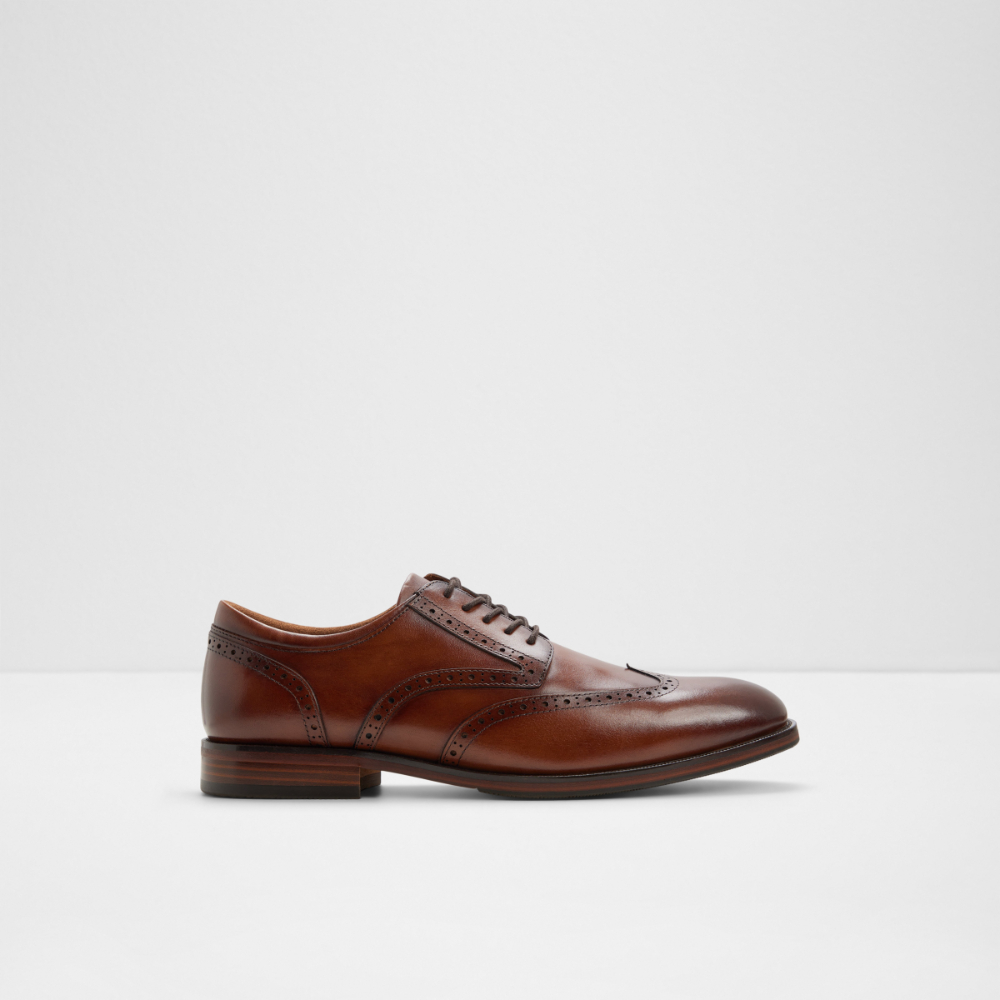 Main View Of Brown Harington Lace Ups For Men