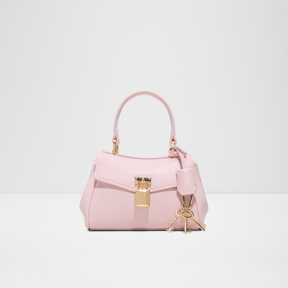 Main View Of Pink Heartkeeper Satchel For Women