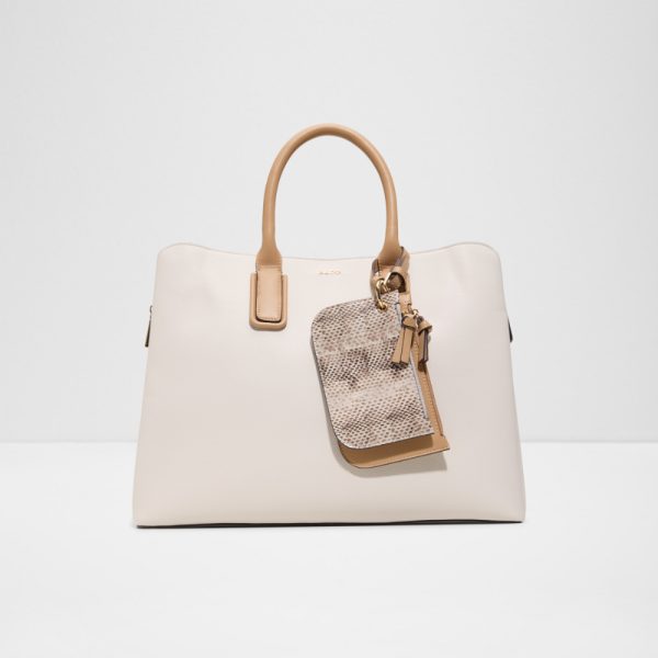 Main View Of Beige Jeinna Satchel For Women