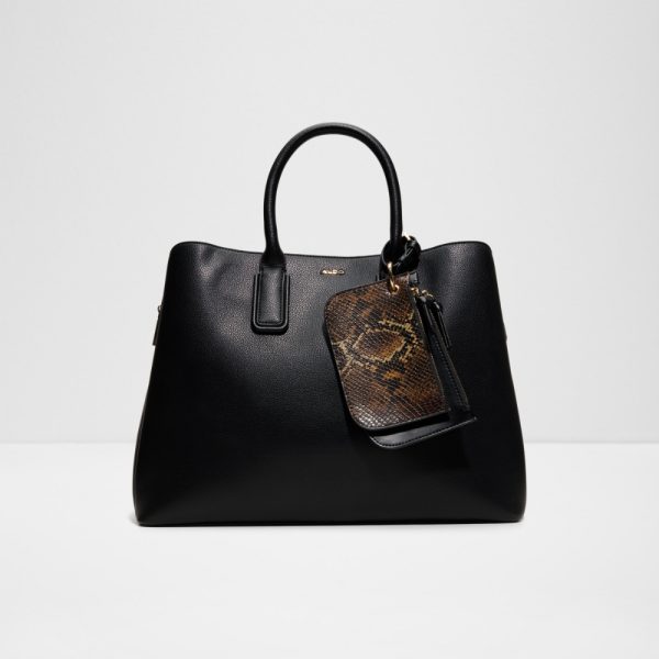 Main View Of Black Jeinna Satchel For Women