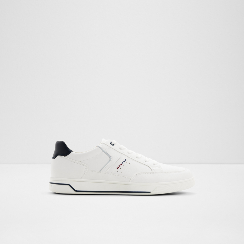 Main View Of White Jenkin Lace Ups For Men