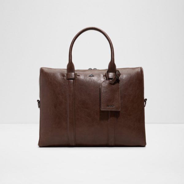 Main View Of Brown Jorren Laptop Bag For Men