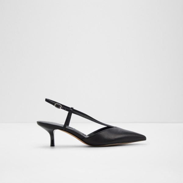 Main View Of Black Kaylin Heeled Shoes For Women