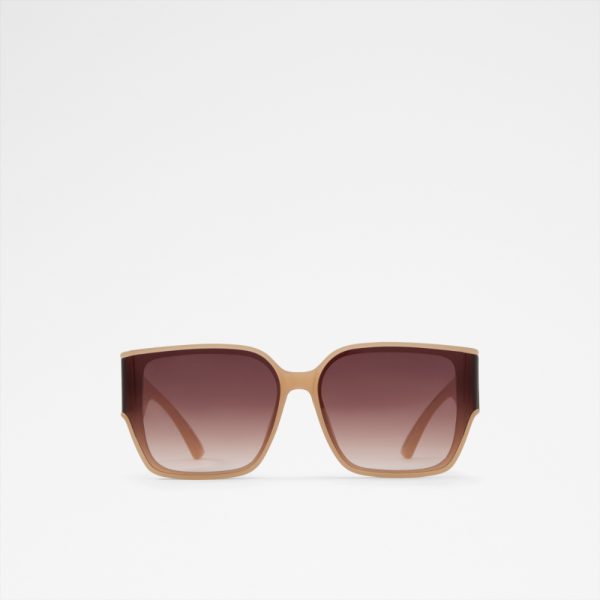 Main View Of Beige Khlo-B Sunglasses For Women