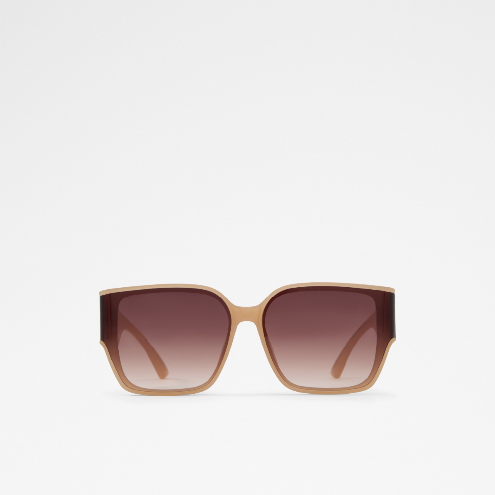 Main View Of Beige Khlo-B Sunglasses For Women