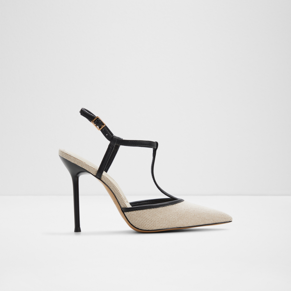 Heeled Shoes, Beige combo