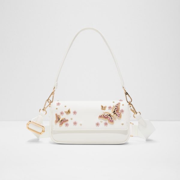 Main View Of White Lunabloom Shoulder Bag For Women