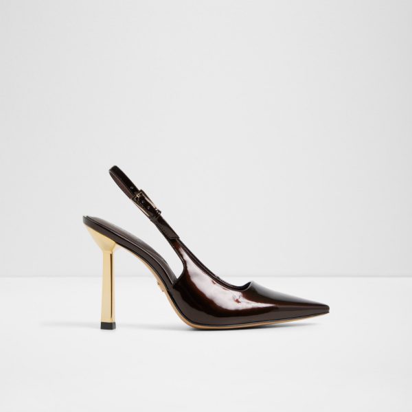 Main View Of Brown Marysa Slingback Heel For Women