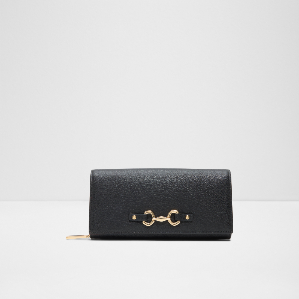 Main View Of Black Olira Wallet/Change Purse For Women