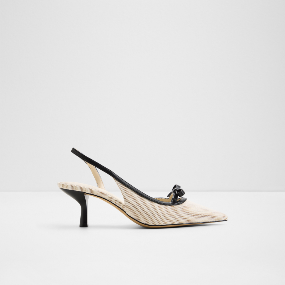 Heeled Shoes, Beige combo