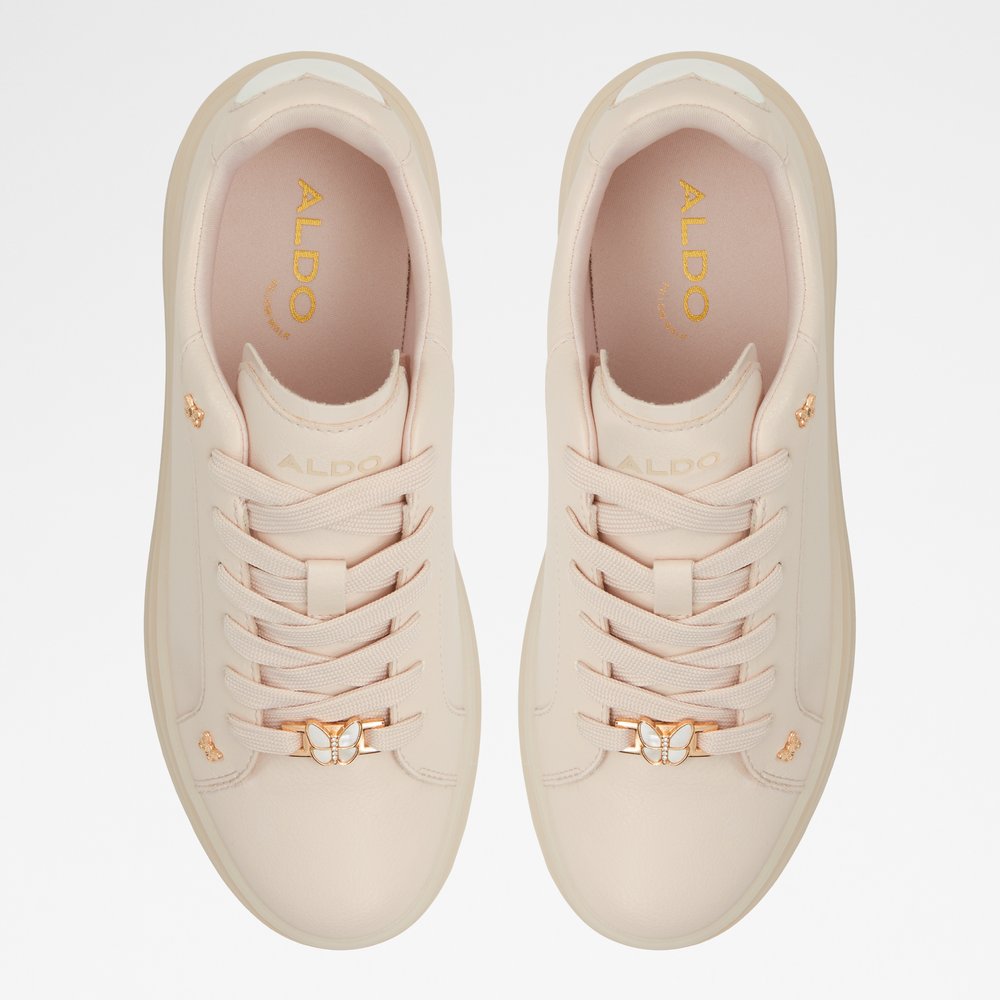 aldo rose gold sneakers