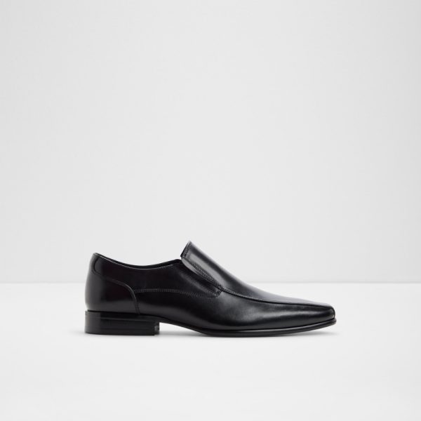 Main View Of Black Santillo Slip Ons For Men