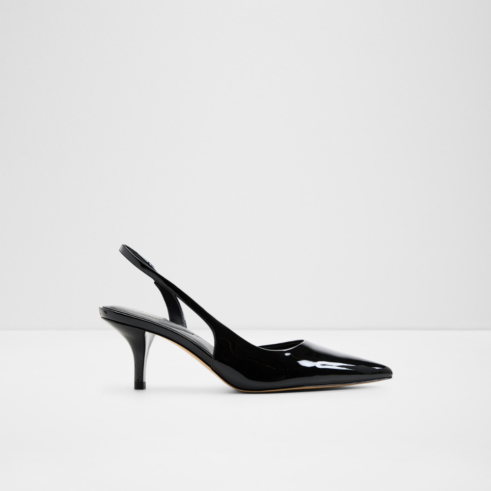 Main View Of Black Stessylowsling Heeled Shoes For Women