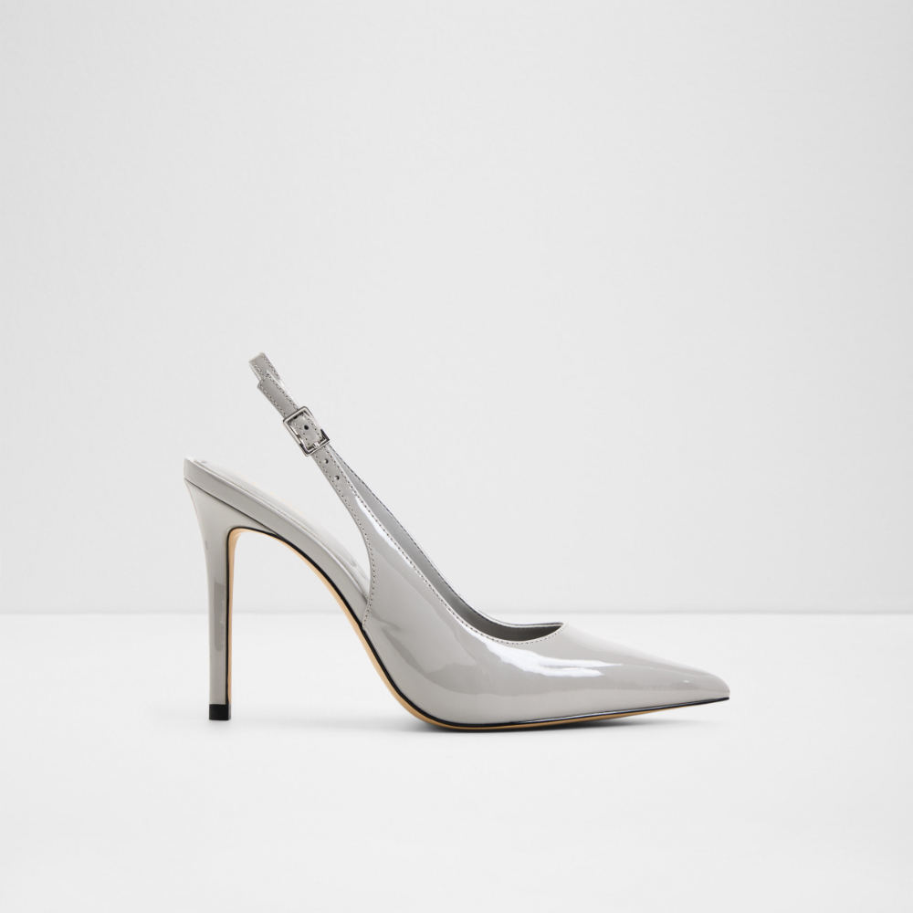 Main View Of Grey Stessysling2.0 Heeled Shoes For Women
